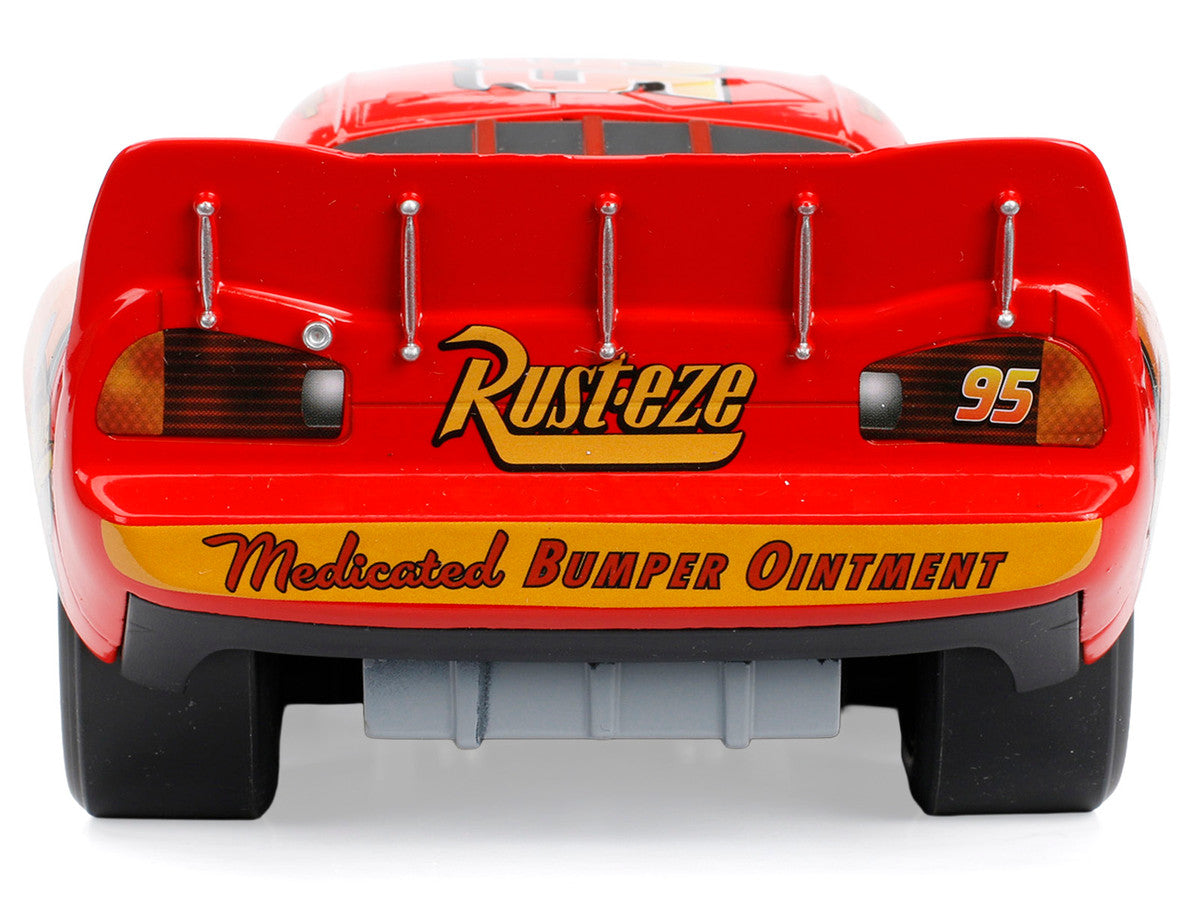 Lightning McQueen #95 Red Disney & Pixar "Cars" Movie "Hollywood Rides" Series Diecast Model Car by Jada-1