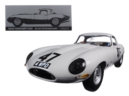 1963 Jaguar Lightweight E-Type #47 "Coombs 4 WPD" 1/18 Diecast Model Car by Paragon-0