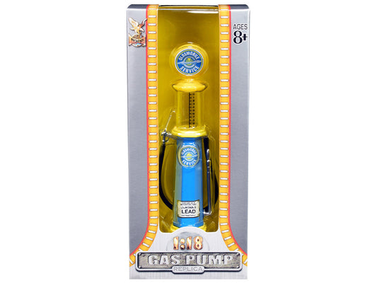 Oldsmobile Service Vintage Cylinder Gas Pump 1/18 Diecast Replica by Road Signature-0