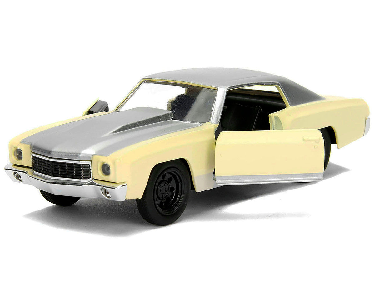 Chevrolet Monte Carlo Cream with Silver Hood and Top "The Fast and the Furious: Tokyo Drift" (2006) Movie "Fast & Furious" Series 1/32 Diecast Model Car by Jada-1