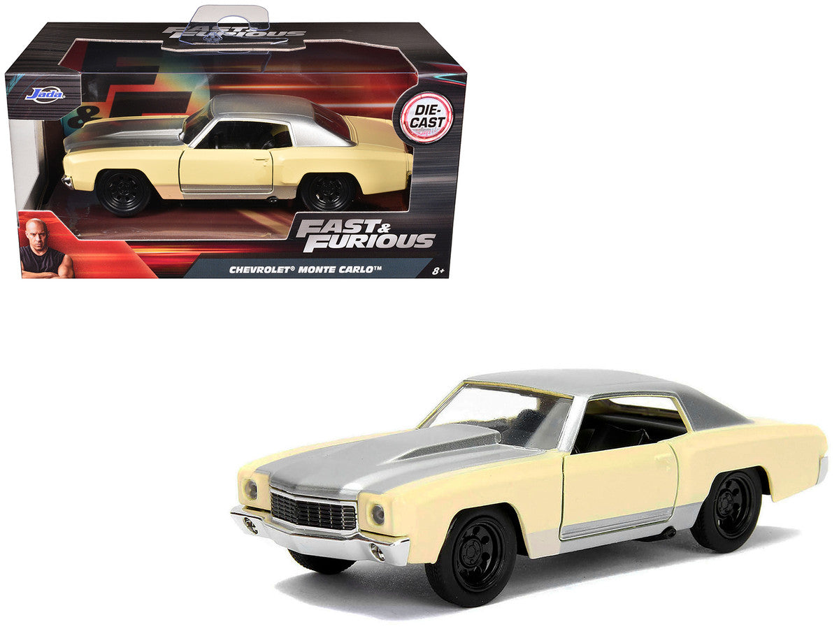 Chevrolet Monte Carlo Cream with Silver Hood and Top "The Fast and the Furious: Tokyo Drift" (2006) Movie "Fast & Furious" Series 1/32 Diecast Model Car by Jada-4