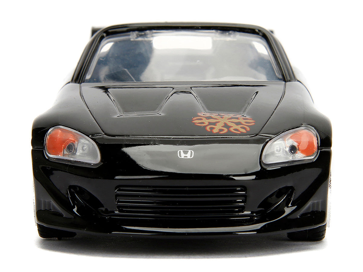 Honda S2000 Convertible Black with Graphics "The Fast and the Furious" (2001) Movie "25 Years of Fast & Furious" Series 1/32 Diecast Model Car by Jada-1