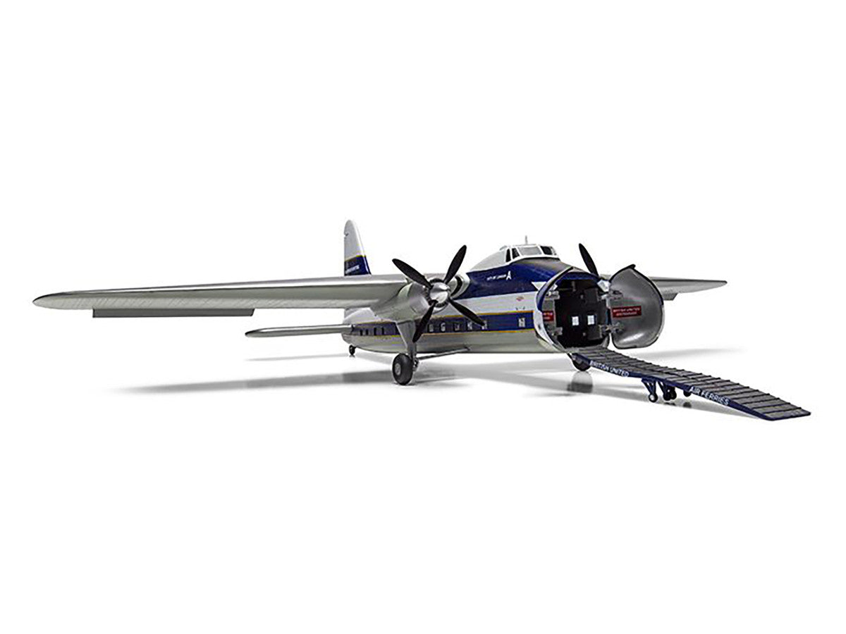 Level 2 Model Kit Bristol Superfreighter Freighter Aircraft "British United Air Ferries (BUAF)" 1/72 Plastic Model Kit by Airfix-1