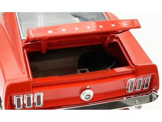 1969 Ford Mustang Limited Edition 600 Flower Power Red Limited Edition to 300 pieces Worldwide 1/18 Diecast Model Car by ACME-0