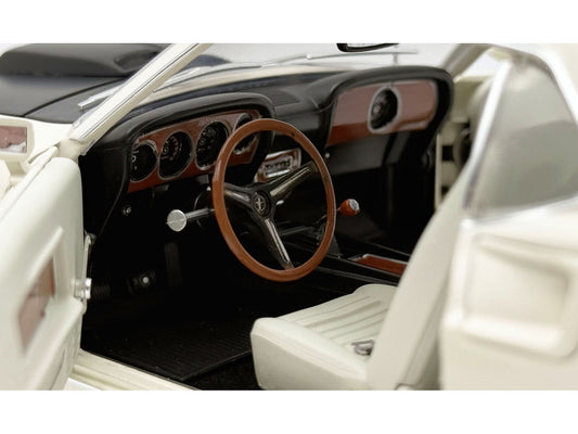 1969 Ford Mustang BOSS 429 "KK1201 Prototype - Unrestored Barn Find" White with Black Hood Limited Edition to 360 pieces Worldwide 1/18 Diecast Model Car by ACME-0