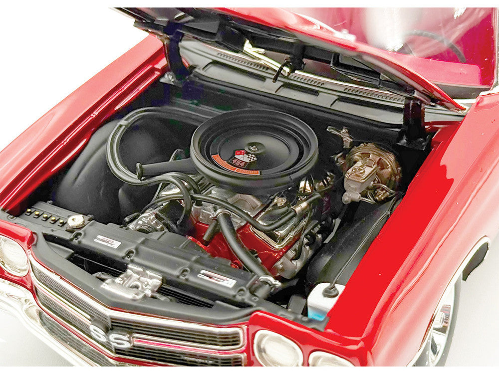 454 LS6 Engine and Transmission Replica from "1970 Chevrolet Chevelle SS" 1/18 Model by ACME-1