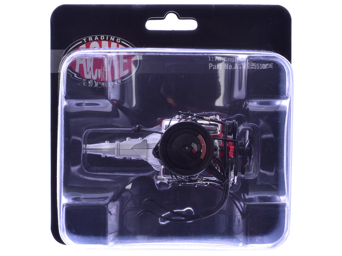 454 LS6 Engine and Transmission Replica from "1970 Chevrolet Chevelle SS" 1/18 Model by ACME-2
