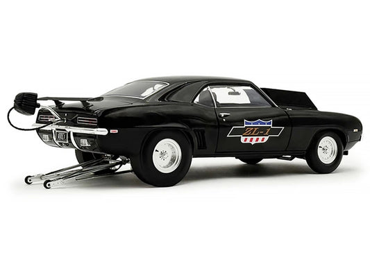 1969 Chevrolet Camaro ZL-1 "Drag Outlaws" Black Limited Edition to 372 pieces Worldwide 1/18 Diecast Model Car by ACME-0