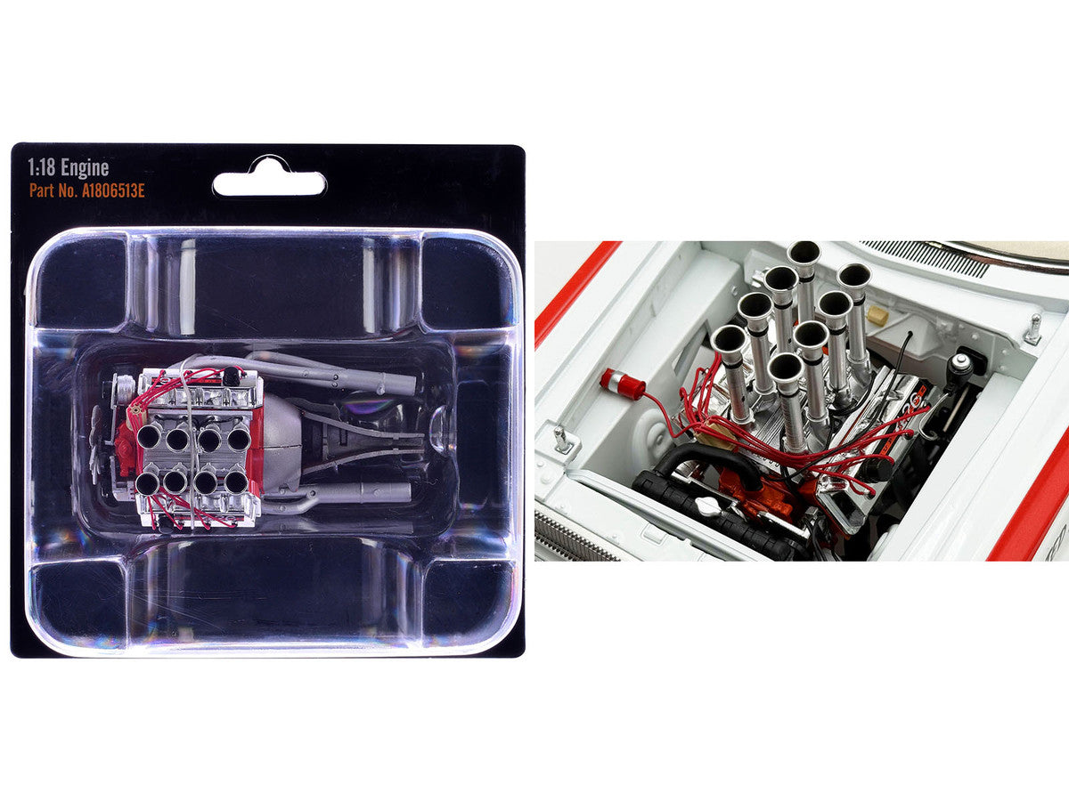 426 Injected HEMI Engine Replica from "1965 Dodge Coronet AWB" 1/18 Model by ACME-2