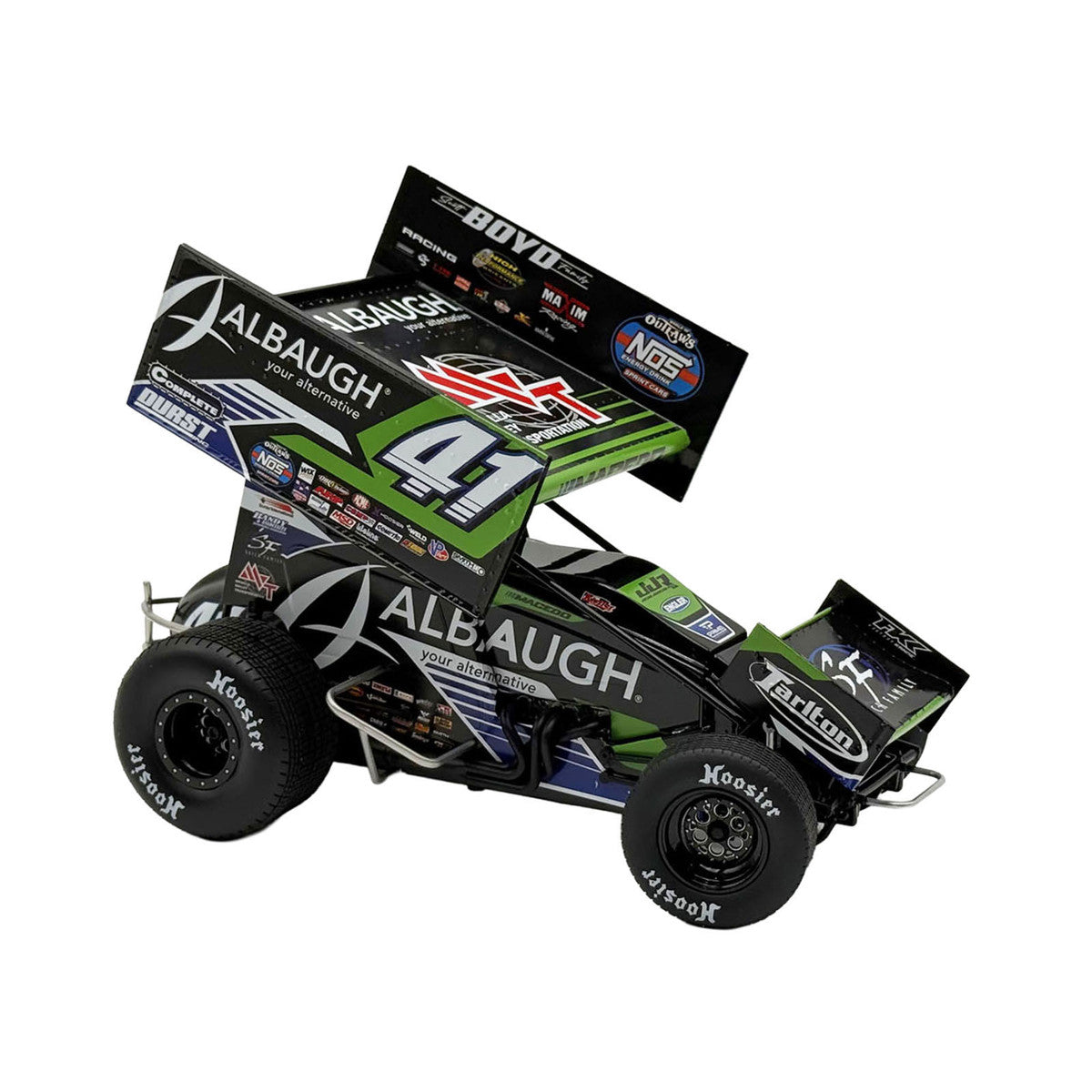 Winged Sprint Car #41 Carson Macedo "Albaugh" Jason Johnson Racing (2026) 1/18 Diecast Model Car by ACME-1