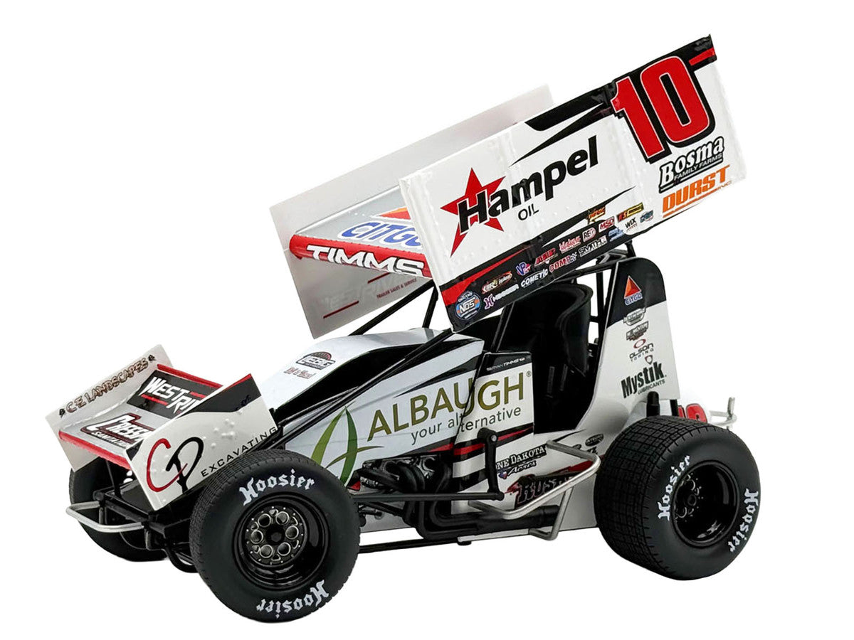 Winged Sprint Car #10 Ryan Timms "Liebig Motorsports - Hampel Oil" (2026) 1/18 Diecast Model Car by ACME-1
