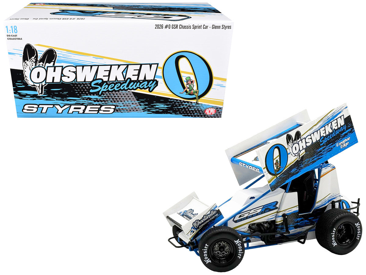 Winged Sprint Car #0 Glenn Styres "GSR Chassis - Ohsweken Speedway" (2026) 1/18 Diecast Model Car by ACME-0