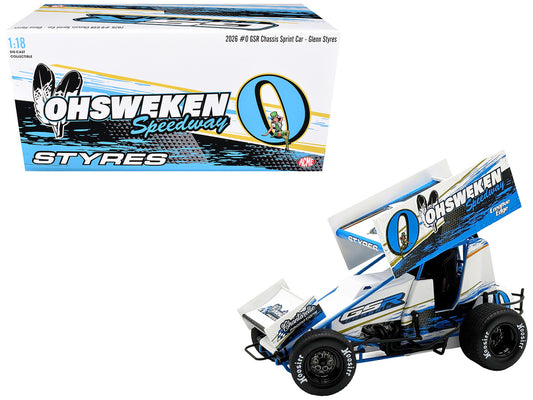 Winged Sprint Car #0 Glenn Styres "GSR Chassis - Ohsweken Speedway" (2026) 1/18 Diecast Model Car by ACME-0