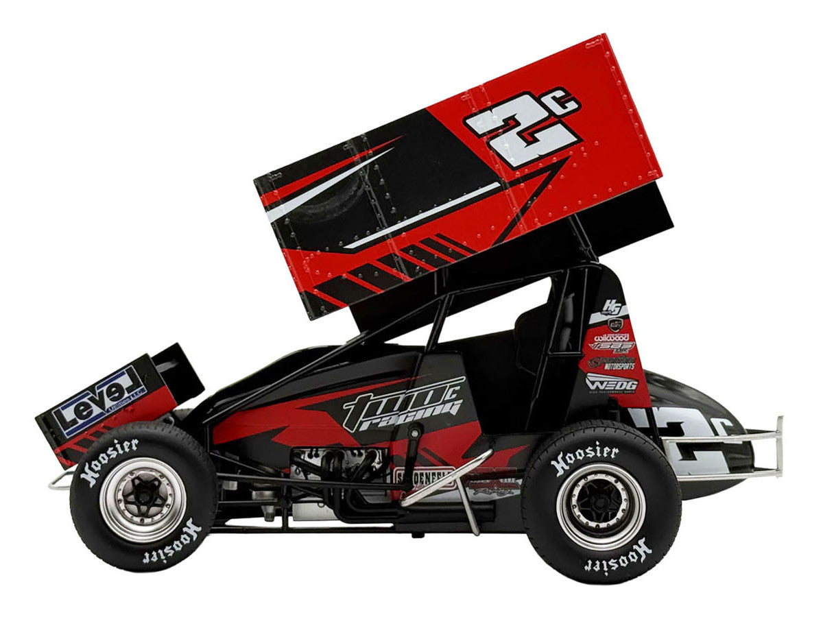 Winged Sprint Car #2C Cole Macedo "Two C Racing" (2026) 1/18 Diecast Model Car by ACME-3