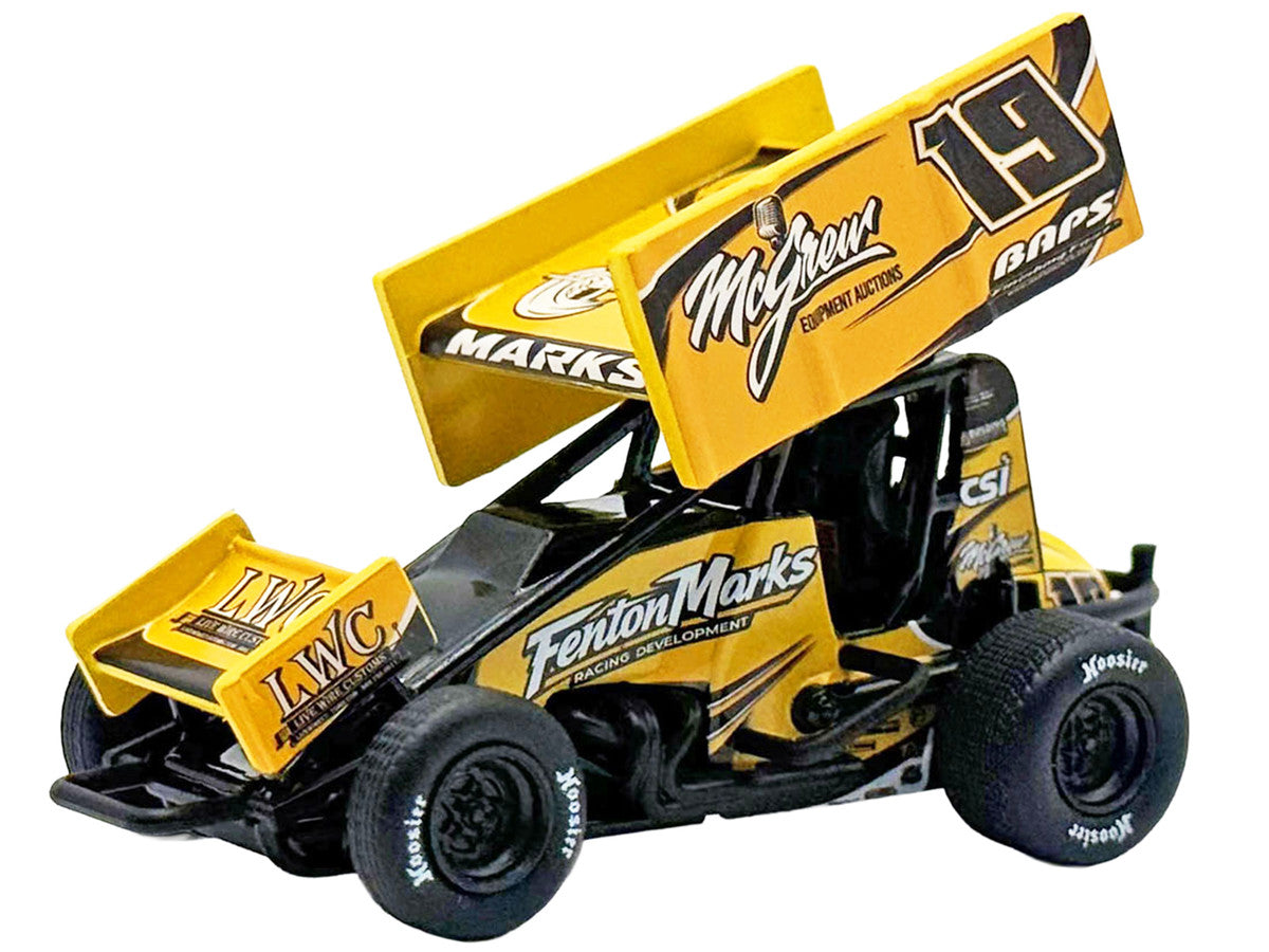 Winged Sprint Car #19 Brent Marks "Fenton Marks Racing" (2026) 1/50 Diecast Model Car by ACME-1