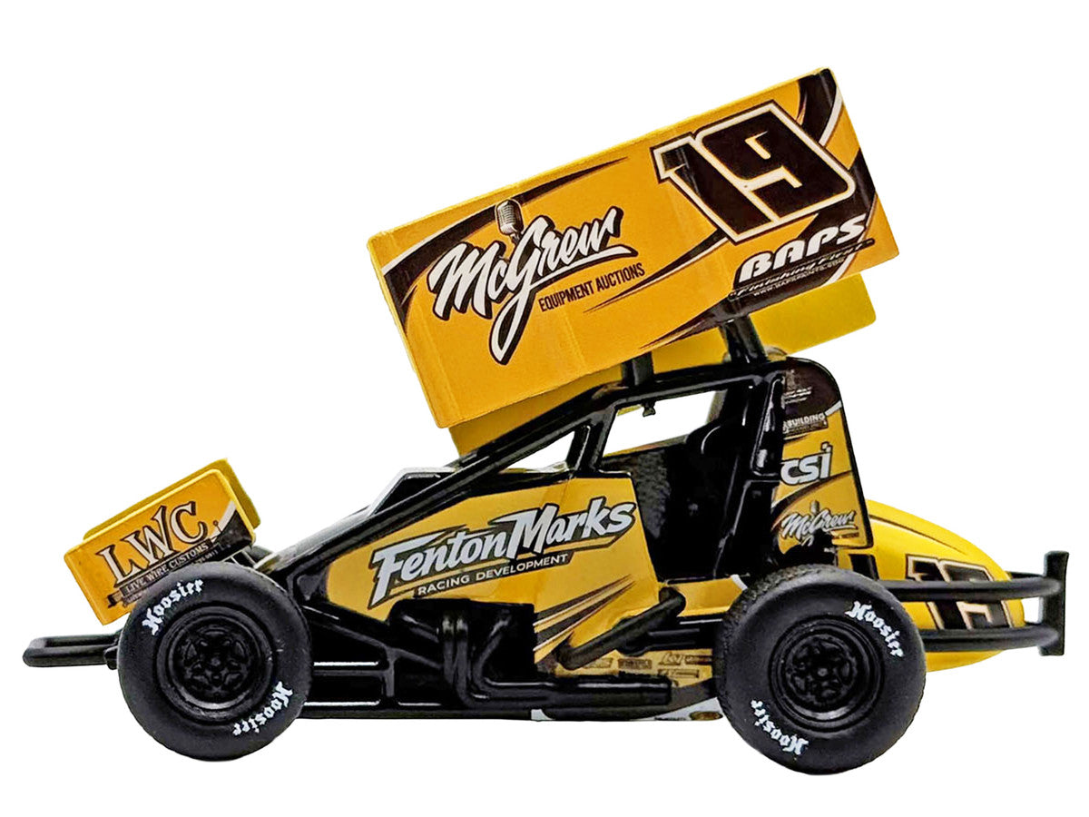 Winged Sprint Car #19 Brent Marks "Fenton Marks Racing" (2026) 1/50 Diecast Model Car by ACME-2