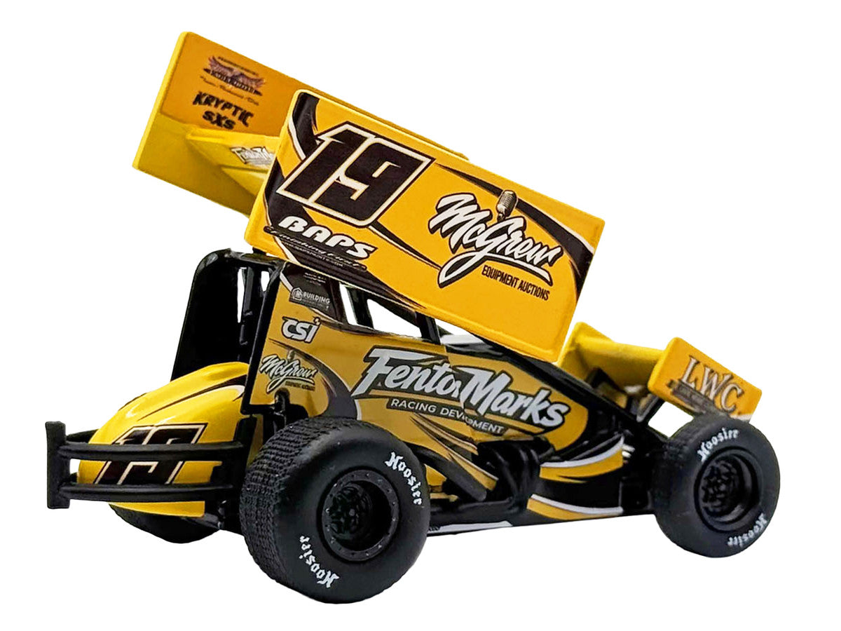 Winged Sprint Car #19 Brent Marks "Fenton Marks Racing" (2026) 1/50 Diecast Model Car by ACME-3
