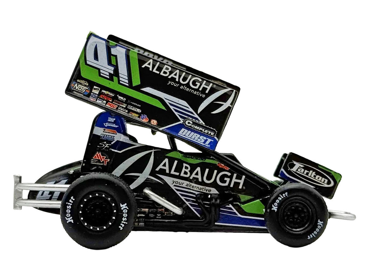 Winged Sprint Car #41 Carson Macedo "Albaugh" Jason Johnson Racing (2026) 1/50 Diecast Model Car by ACME-2