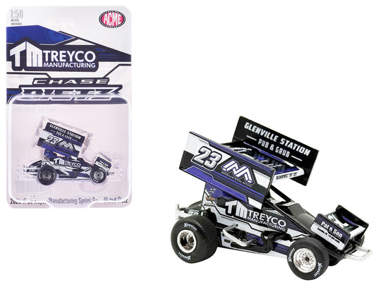 Winged Sprint Car #23 Chase Dietz "Treyco Manufacturing - Mountain Ridge Metals" (2026) 1/50 Diecast Model Car by ACME-0