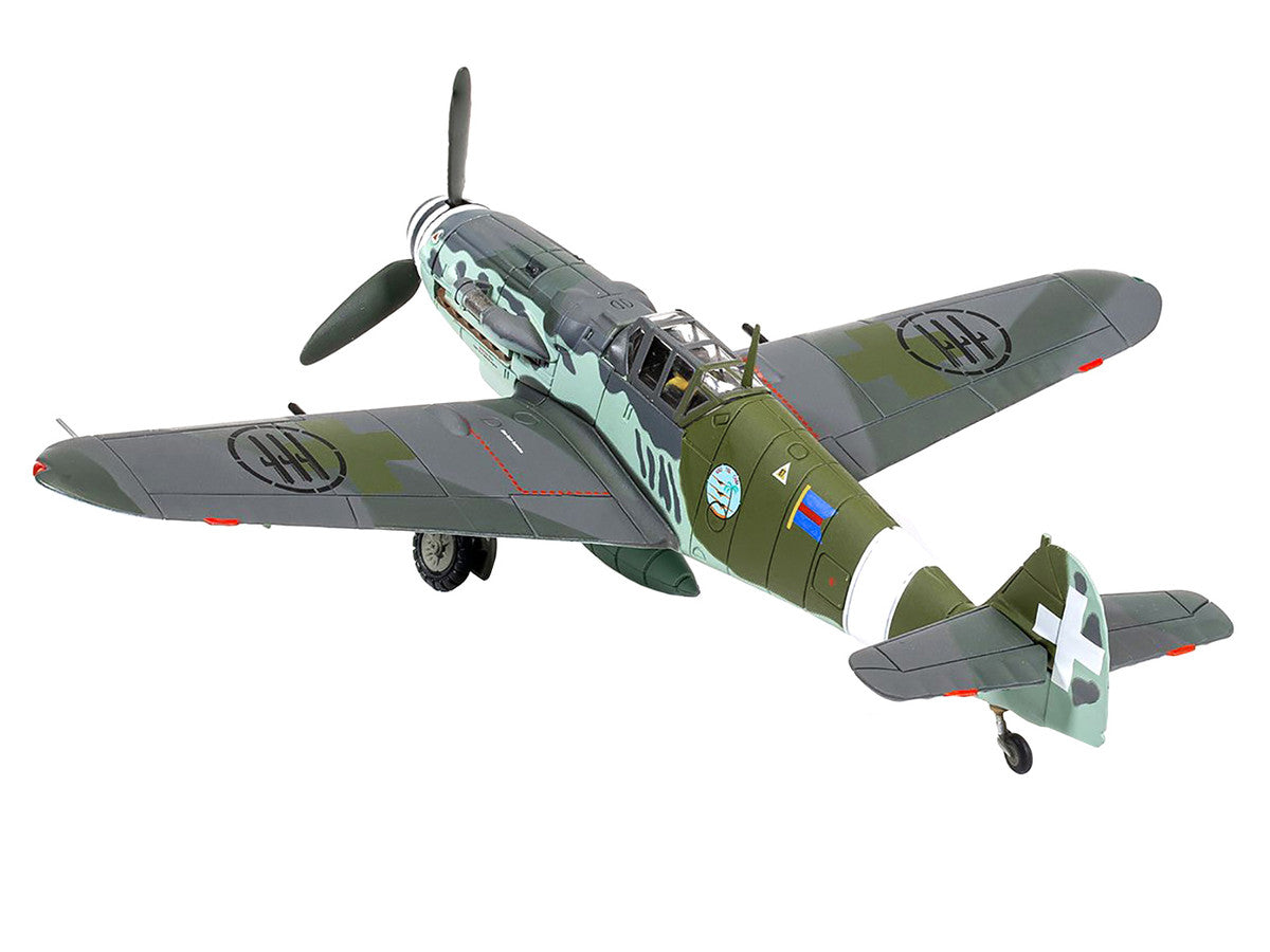 Messerschmitt Me109G-6 (Trop) Fighter Aircraft "Maggiore Antonio Vizzotto 150 Gruppo Gigi Tre Osei Regia Aeronautica Sicily" (July 1943) "The Aviation Archive" Series 1/72 Diecast Model by Corgi-1