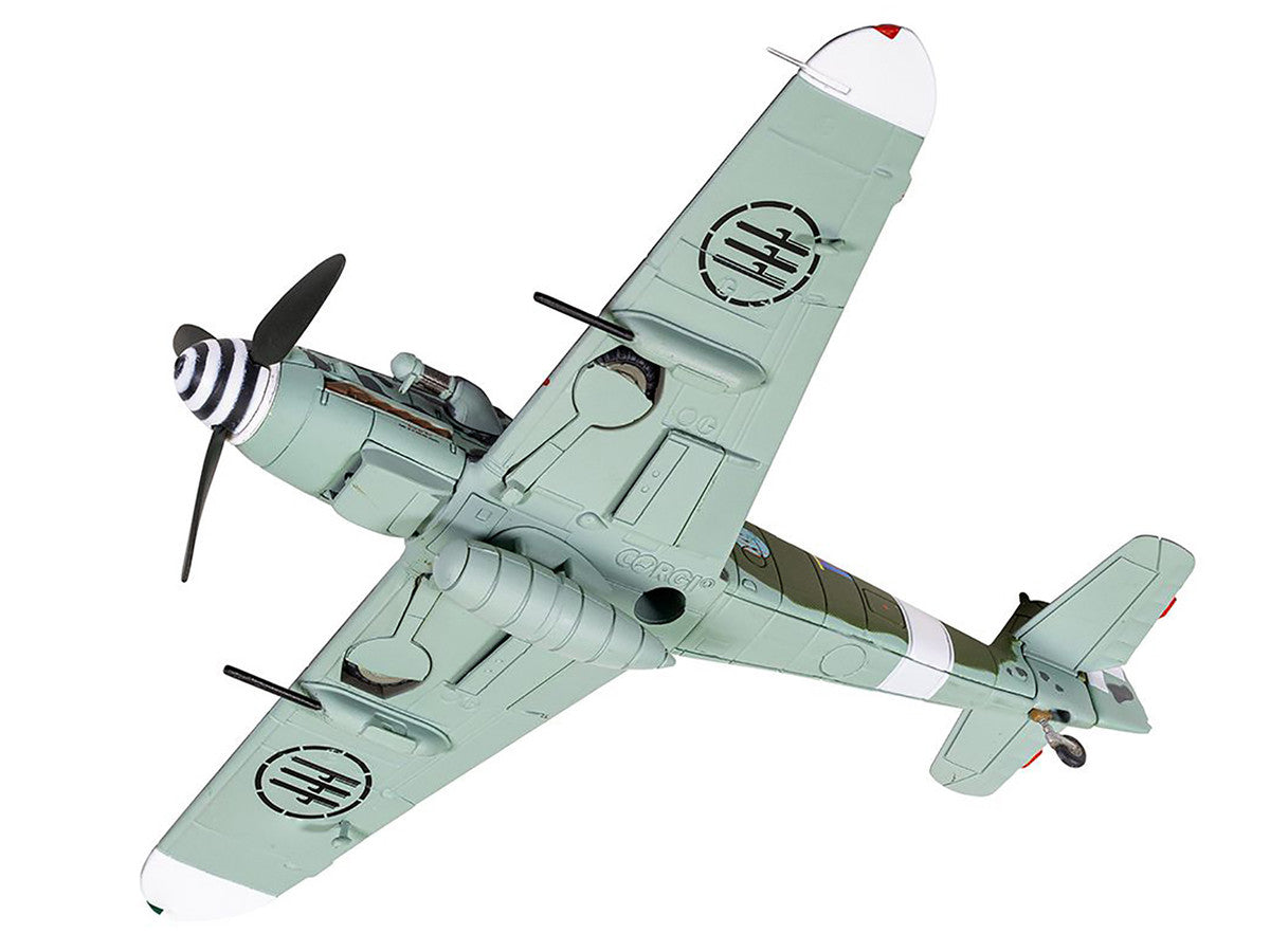 Messerschmitt Me109G-6 (Trop) Fighter Aircraft "Maggiore Antonio Vizzotto 150 Gruppo Gigi Tre Osei Regia Aeronautica Sicily" (July 1943) "The Aviation Archive" Series 1/72 Diecast Model by Corgi-2