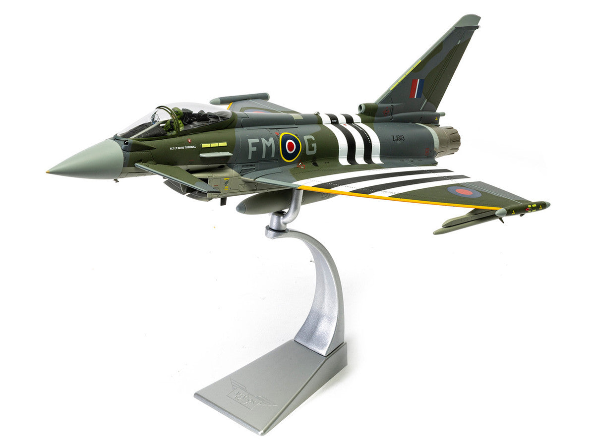 Eurofighter Typhoon FGR4 Fighter Aircraft "ZJ913 FM-G Moggy D-Day 80th Anniversary Display Scheme" (2024) Royal Air Force "The Aviation Archive" Series 1/48 Diecast Model by Corgi-1