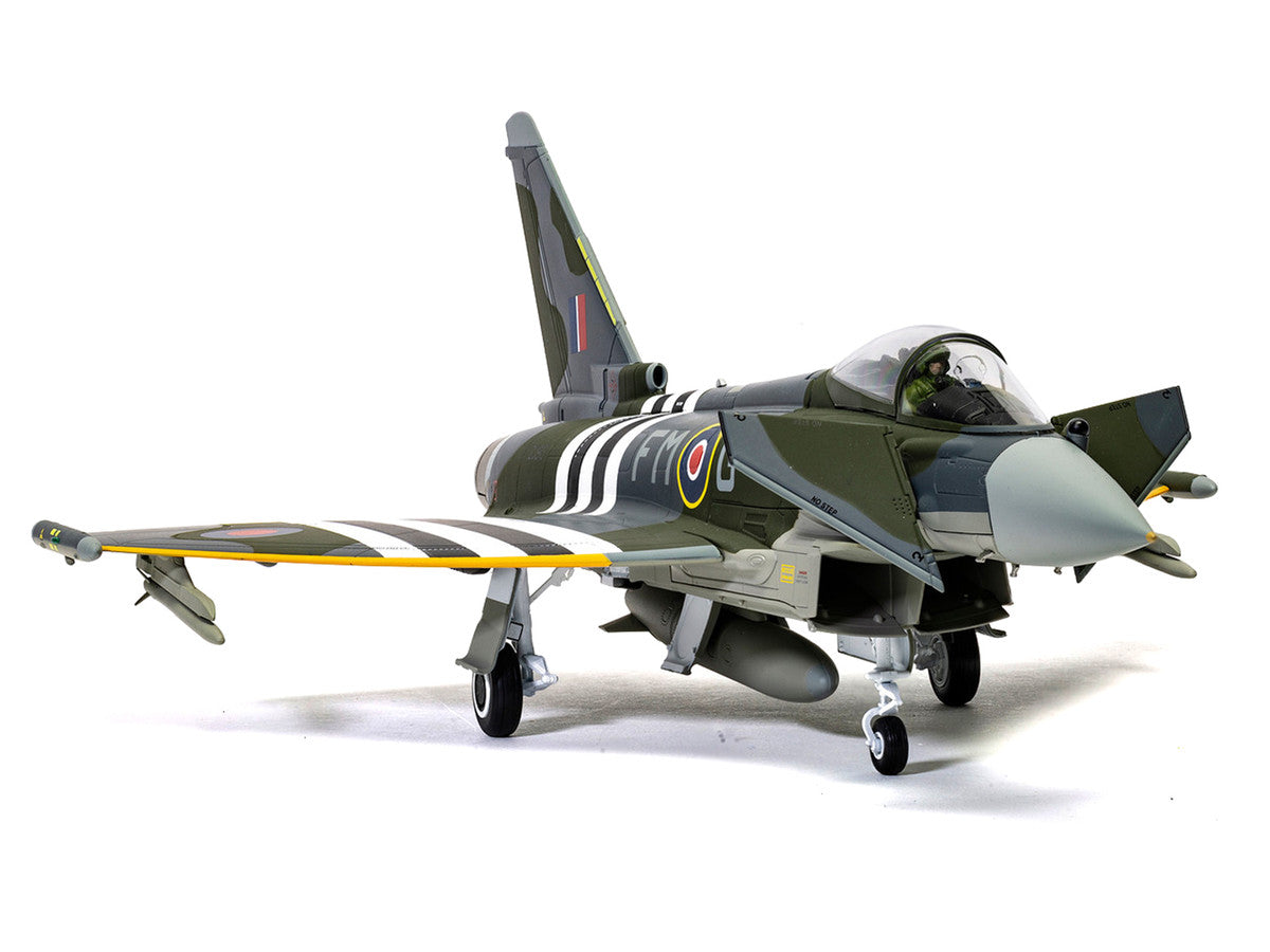 Eurofighter Typhoon FGR4 Fighter Aircraft "ZJ913 FM-G Moggy D-Day 80th Anniversary Display Scheme" (2024) Royal Air Force "The Aviation Archive" Series 1/48 Diecast Model by Corgi-0