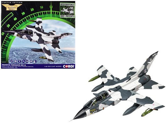 Panavia Tornado GR1A Aircraft "ZA371/C No.II(AC) Sqn. Arctic Training Exercises Norway" (1995) British Royal Air Force "The Aviation Archive" 1/48 Diecast Model Car by Corgi-0