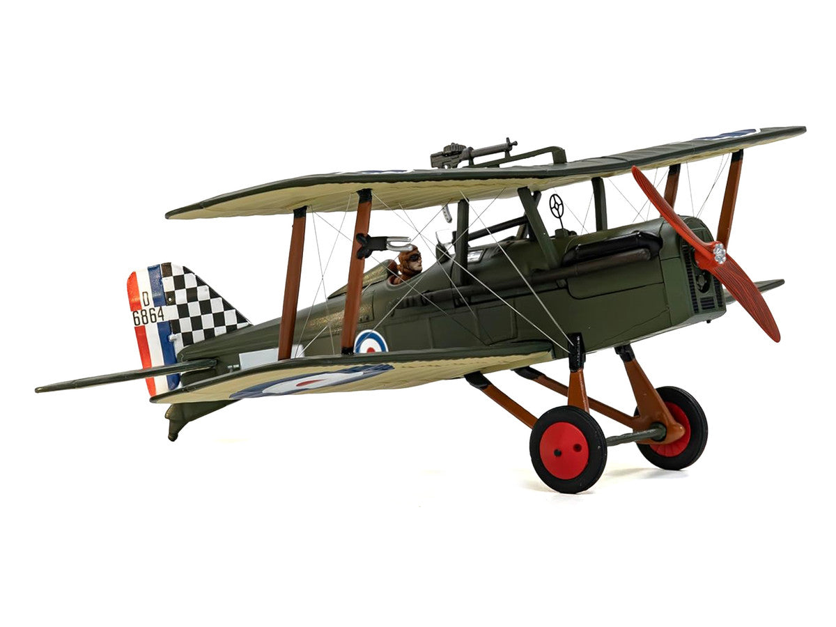 Royal Aircraft Factory SE5a Biplane Aircraft "D6864 Major Keith Logan Caldwell No. 74 Squadron Clairmarais South Aerodrome" (1918) Royal Air Force "The Aviation Archive" Series 1/48 Diecast Model by Corgi-0
