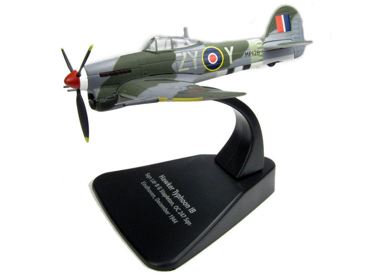Hawker Typhoon Mk.IB Fighter-Bomber Aircraft "MP126 No.247 Squadron Gerald Stapleton RAF Eindhoven Holland" (1944) Royal Air Force "Oxford Aviation" Series 1/72 Diecast Model Airplane by Oxford Diecast-1