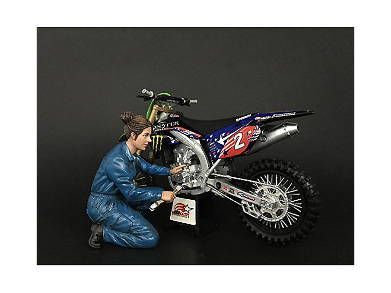 Mechanic Chole Figurine for 1/12 Scale Motorcycle Models by American Diorama-0