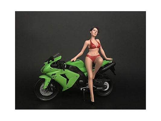Hot Bike Model Elizabeth Figurine for 1/12 Scale Motorcycle Models by American Diorama-0