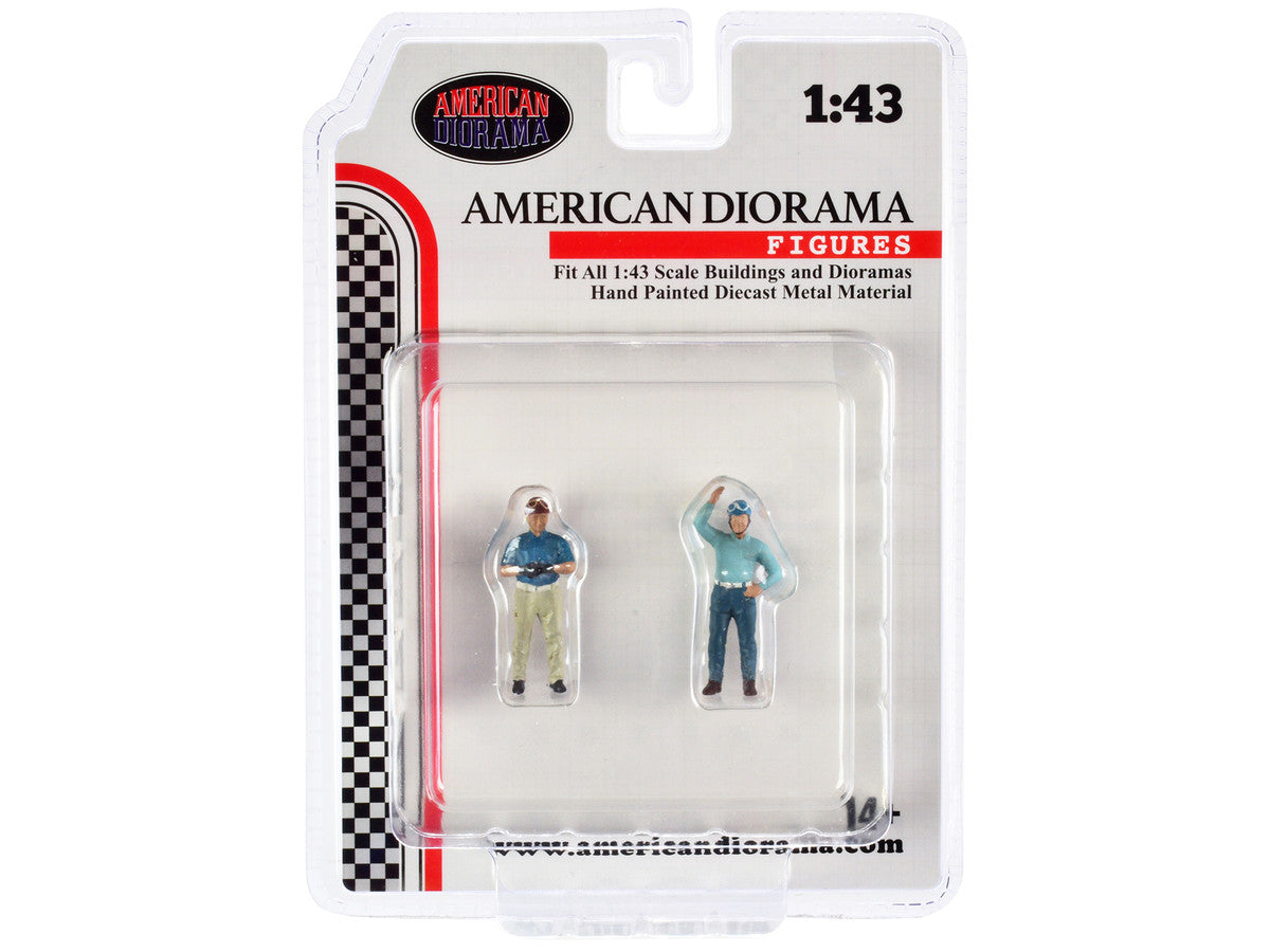 "Racing Legends" 50's Set of 2 Diecast Figures for 1/43 Scale Models by American Diorama-3
