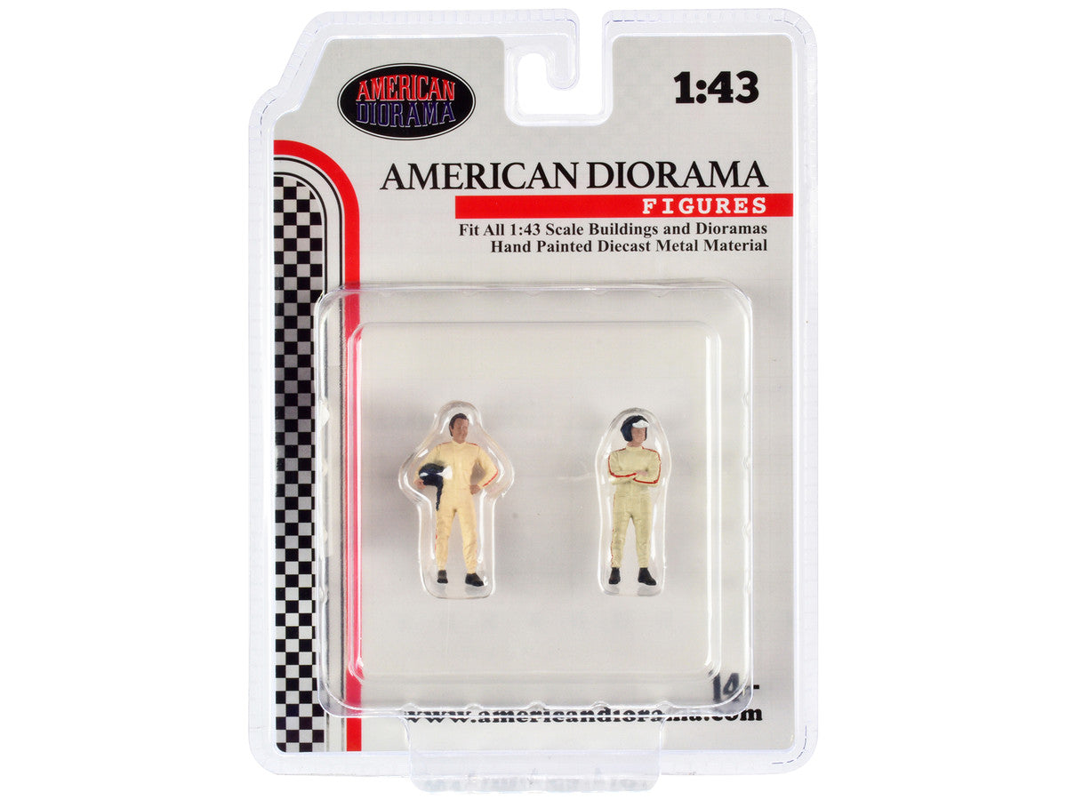 "Racing Legends" 60's Set of 2 Diecast Figures for 1/43 Scale Models by American Diorama-3