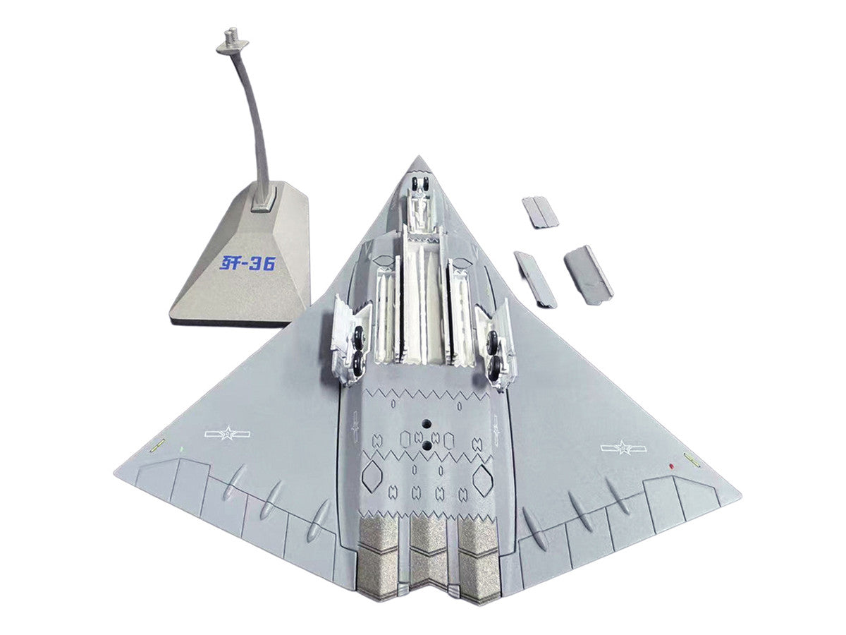 CAC J-36 Stealth Aircraft "People's Liberation Army Air Force" 1/144 Diecast Model by Air Force 1-2