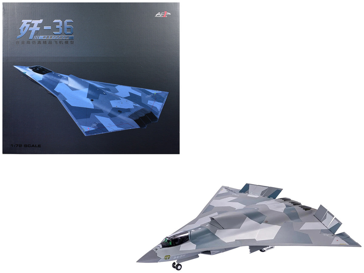 CAC J-36 Stealth Aircraft "People's Liberation Army Air Force" 1/72 Diecast Model by Air Force 1-4