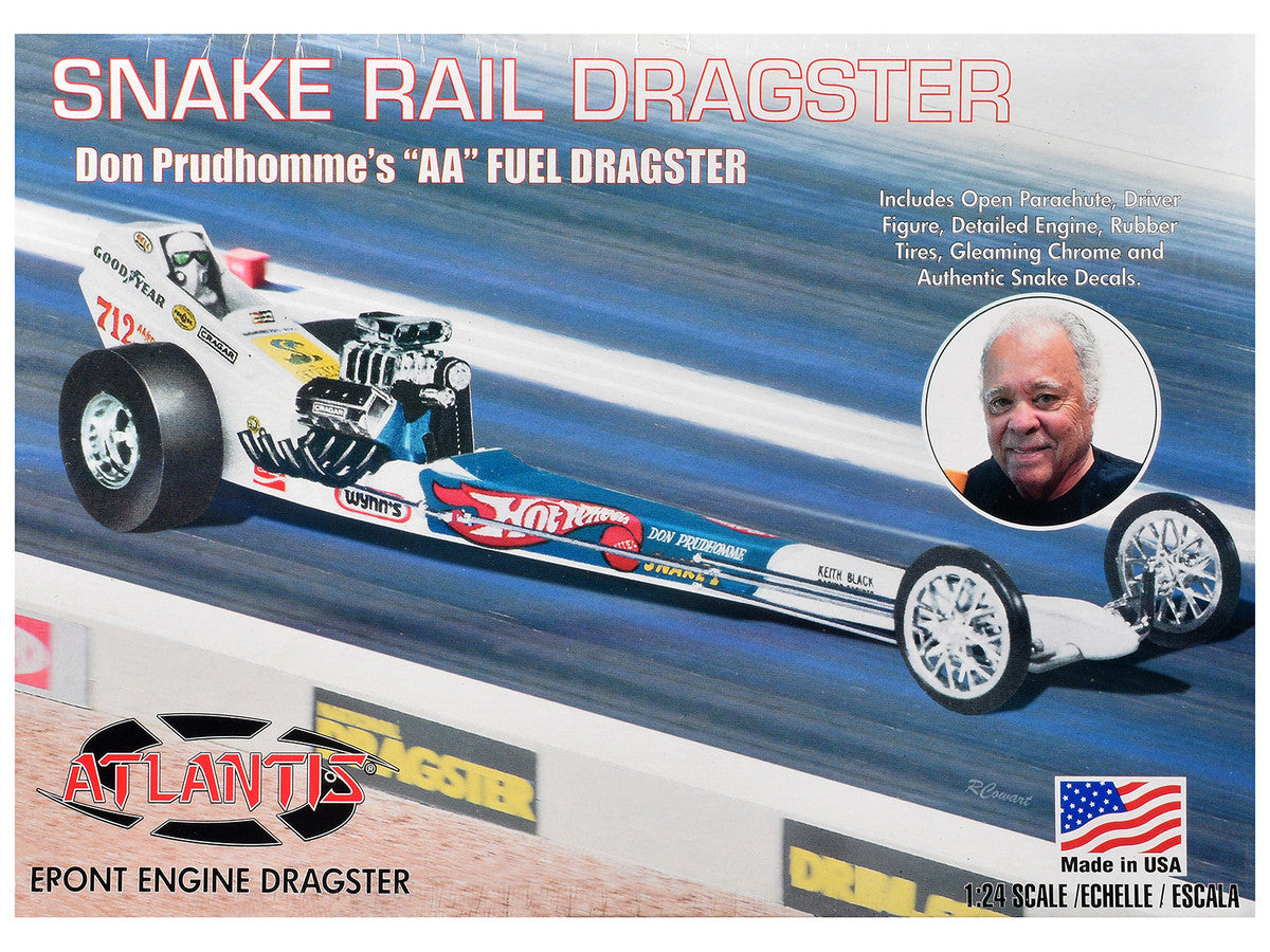 Skill 2 Model Kit Don the Snake Prudhomme's "AA" Fuel Front Engine Rail Dragste 1/24 Scale Model by Atlantis-0