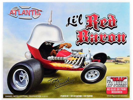 Model Kit Tom Daniel's Lil' Red Baron Show Rod (Snap-to-Build) 1/32 Scale Model by Atlantis-0