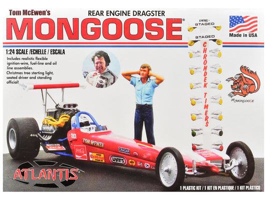 Skill 2 Model Kit Tom McEwen's "Mongoose" Rear Engine Dragster 1/24 Scale Model by Atlantis-0