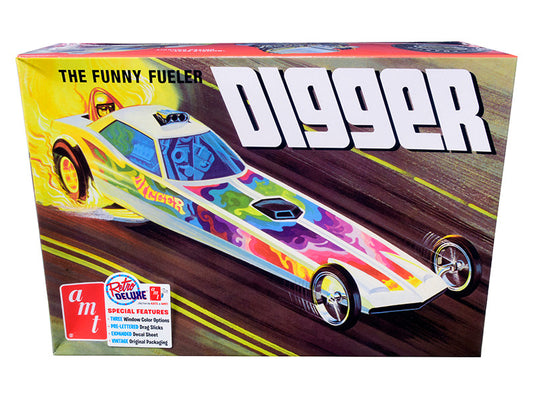 Skill 2 Model Kit Digger Dragster "The Funny Fueler" 1/25 Scale Model by AMT-0