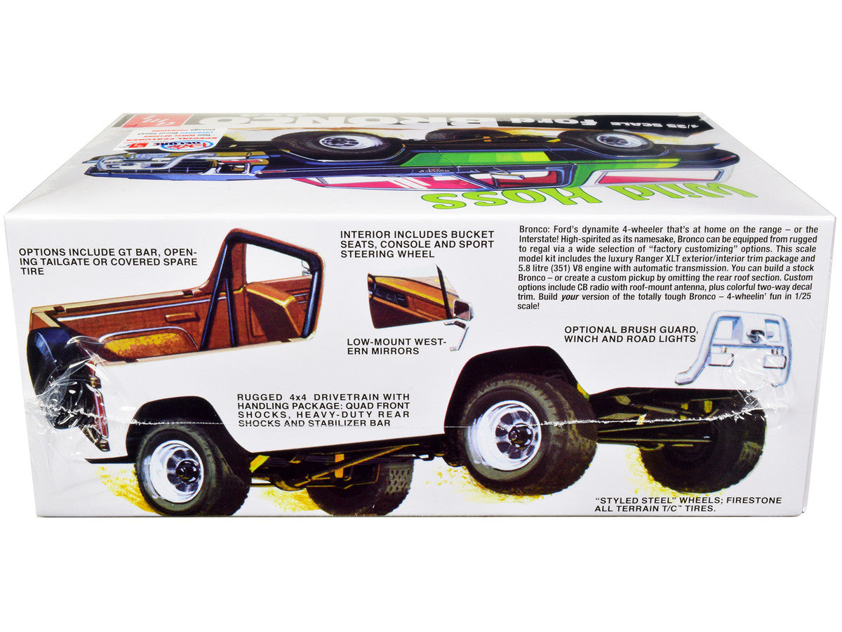 Skill 2 Model Kit Ford Bronco 4X4 "Wild Hoss" 1/25 Scale Model by AMT-1