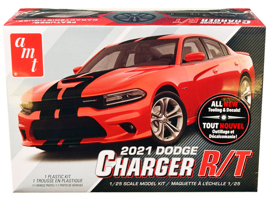 Skill 2 Model Kit 2021 Dodge Charger R/T 1/25 Scale Model by AMT-0