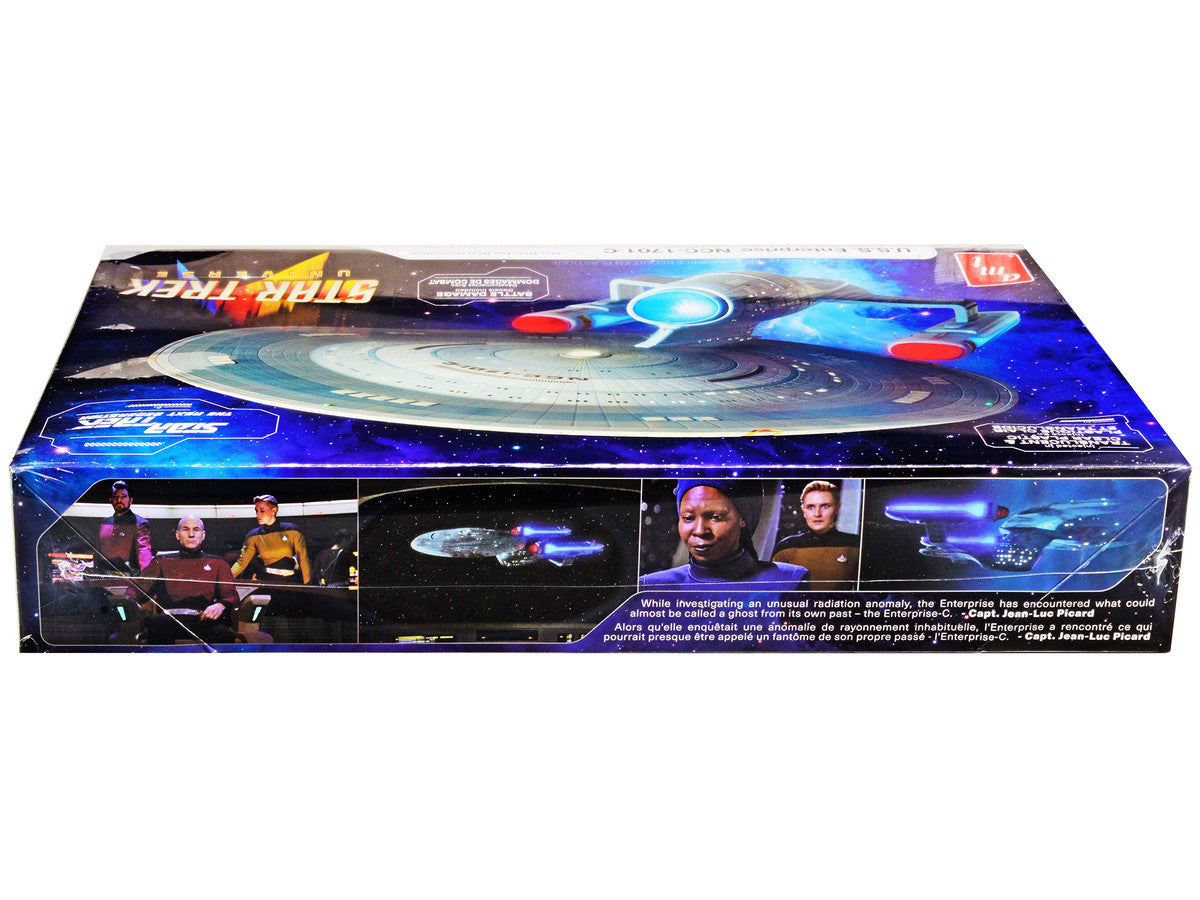 Skill 2 Model Kit U.S.S. Enterprise NCC-1701-C Space Ship "Star Trek: The Next Generation" (1987) TV Series 1/1400 Scale Model by AMT-1