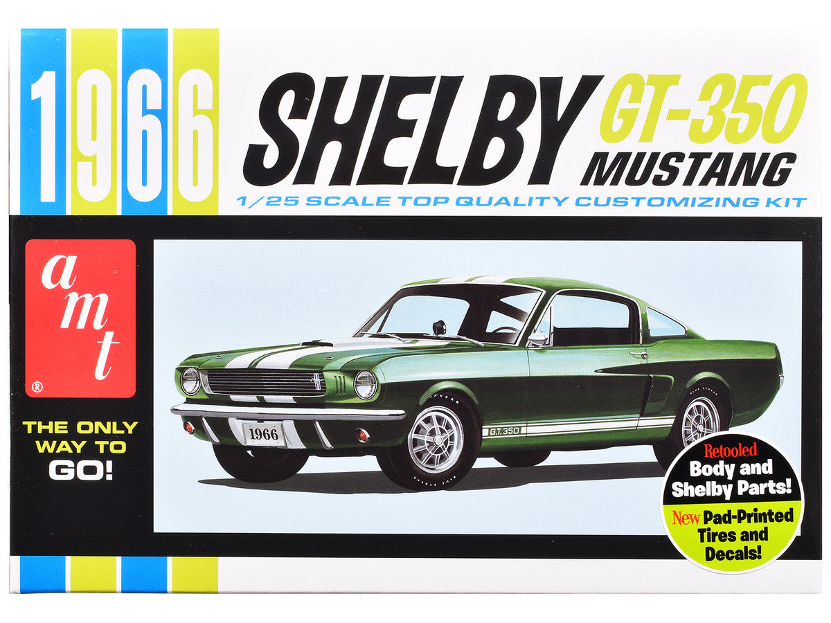 Skill 2 Model Kit 1966 Shelby Mustang GT-350 1/25 Scale Model by AMT-3