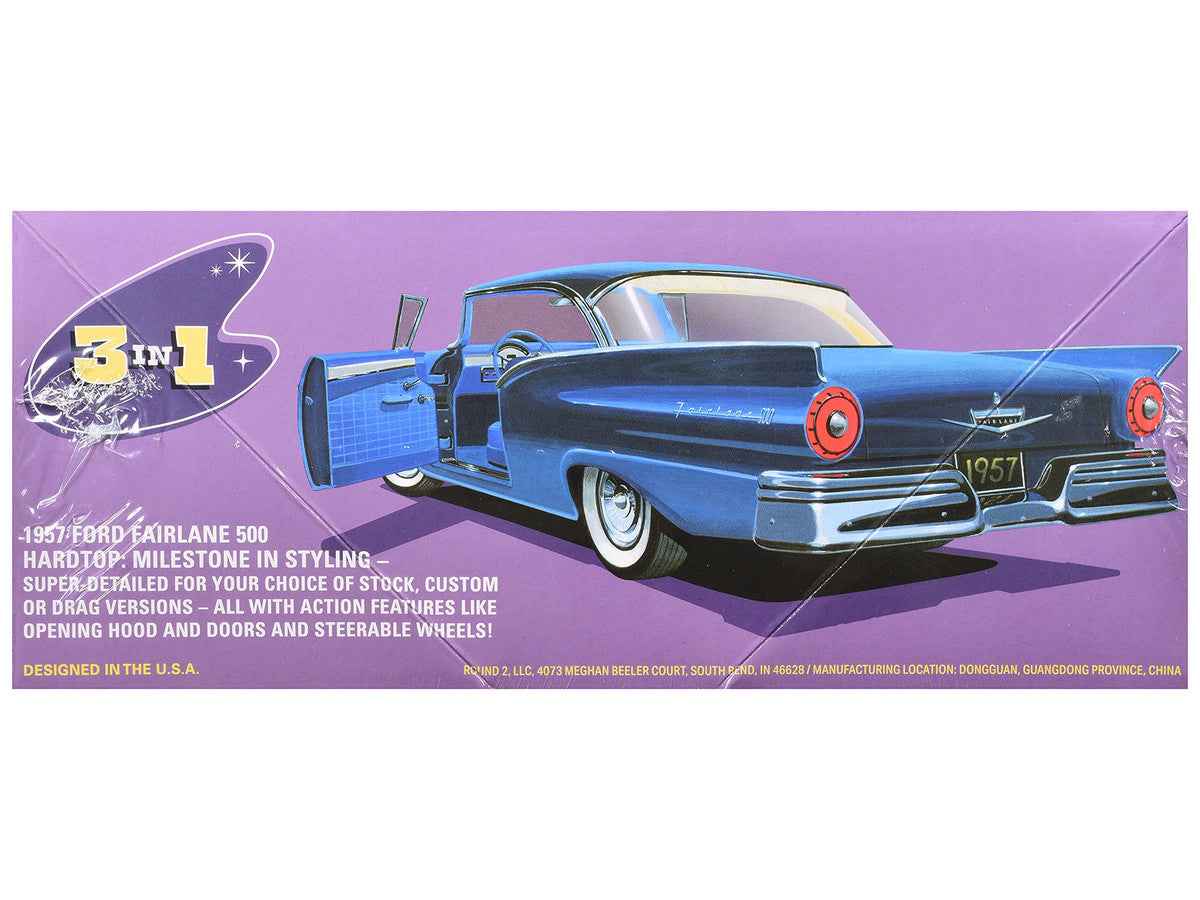 Skill 2 Model Kit 1957 Ford Fairlane Hardtop 3-in-1 Kit 1/25 Scale Model by AMT-2