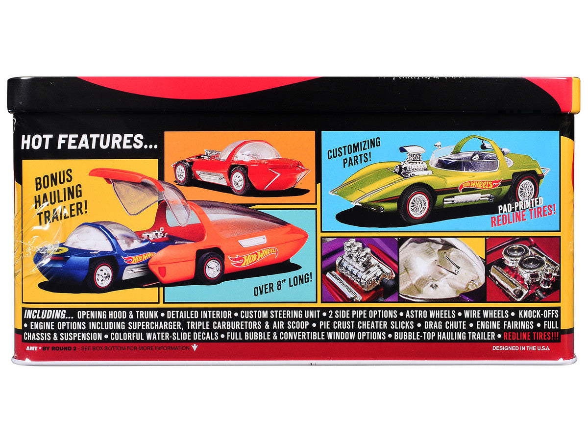 Skill 2 Model Kit Hot Wheels Silhouette with Collector Tin 1/25 Scale Model by AMT-2