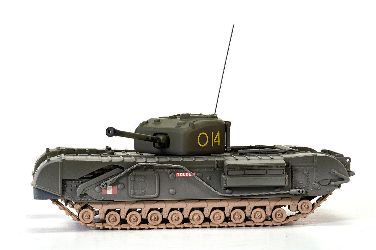Churchill Mk.IV Tank "'To Catch a Tiger' 'Toledo' C Squadron 14 Troop 21st Army Tank Brigade Tunisia" (1943) British Royal Army "Military Legends" Series 1/50 Diecast Model by Corgi-2