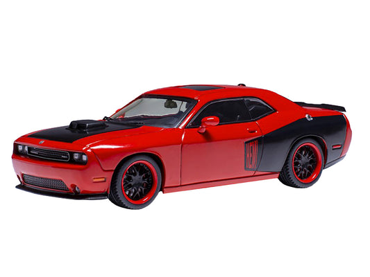 2009 Dodge Challenger SRT8 Red with Black Accents 1/43 Diecast Model by IXO Models-0
