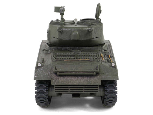 U.S. Sherman M4A3(76) Medium Tank "THUNDERBOLT IV 37th Tank Battalion 4th Armored Division Bastogne" (1944) United States Army "Mini AFV" Series 1/64 Diecast Model by Forces of Valor-0