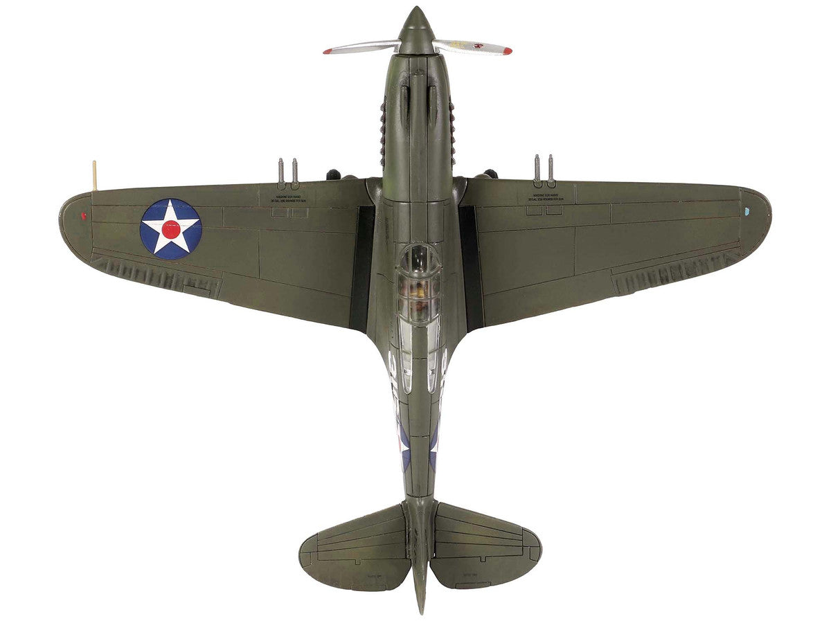 Curtiss P-40B HAWK 81A-2 (P-8127) Aircraft Fighter "47th Pursuit Squadron (15th Pursuit Group) Serial : 316/15P Hawaiian Islands Pearl Habor" (7 December 1941) "WW2 Aircrafts Series" 1/72 Diecast Model by Forces of Valor-2